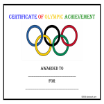 template topic preview image Certificate Of Sports Achievement