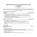template topic preview image Nm Janitor Resume