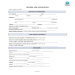 template topic preview image Generic Job Application