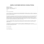 template preview imageCustomer Service Job Cover Letter