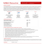 MBA Resume Example gratis en premium templates