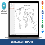 template topic preview image Wereldkaart Continenten