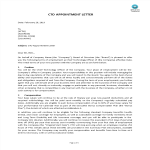 template topic preview image Chief Technical Officer Appointment Letter