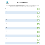 My 2023 Top 10 Bucket List gratis en premium templates