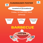 Barbeque Fundraiser Poster gratis en premium templates