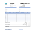 Commercial Invoice Excel gratis en premium templates
