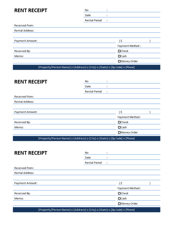 template topic preview image Rent Receipt template