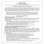 template topic preview image Security Officer Corrections Officer Resume Example