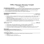 template topic preview image Office Manager CV