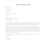 template preview imageBank Loan Application Letter template