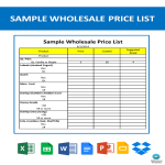 template topic preview image Wholesale Price List