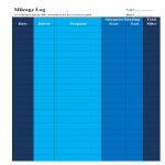 template topic preview image Mileage Log example