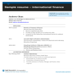 template topic preview image Professional Finance Resume