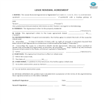 template preview imageLease Renewal  Agreement