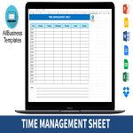 Time Management Sheet gratis en premium templates
