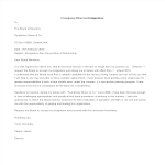 template topic preview image Company Director Resignation Letter Format