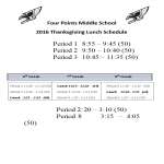 template preview imageThanksgiving Lunch Schedule