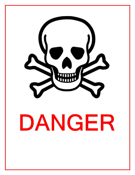 template topic preview image Danger Sign with skull