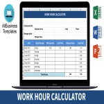 Work Hour Calculator gratis en premium templates
