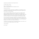template topic preview image Recommendation Letter Graduate School