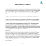 template preview imageEvaluation Project Manager Job Description