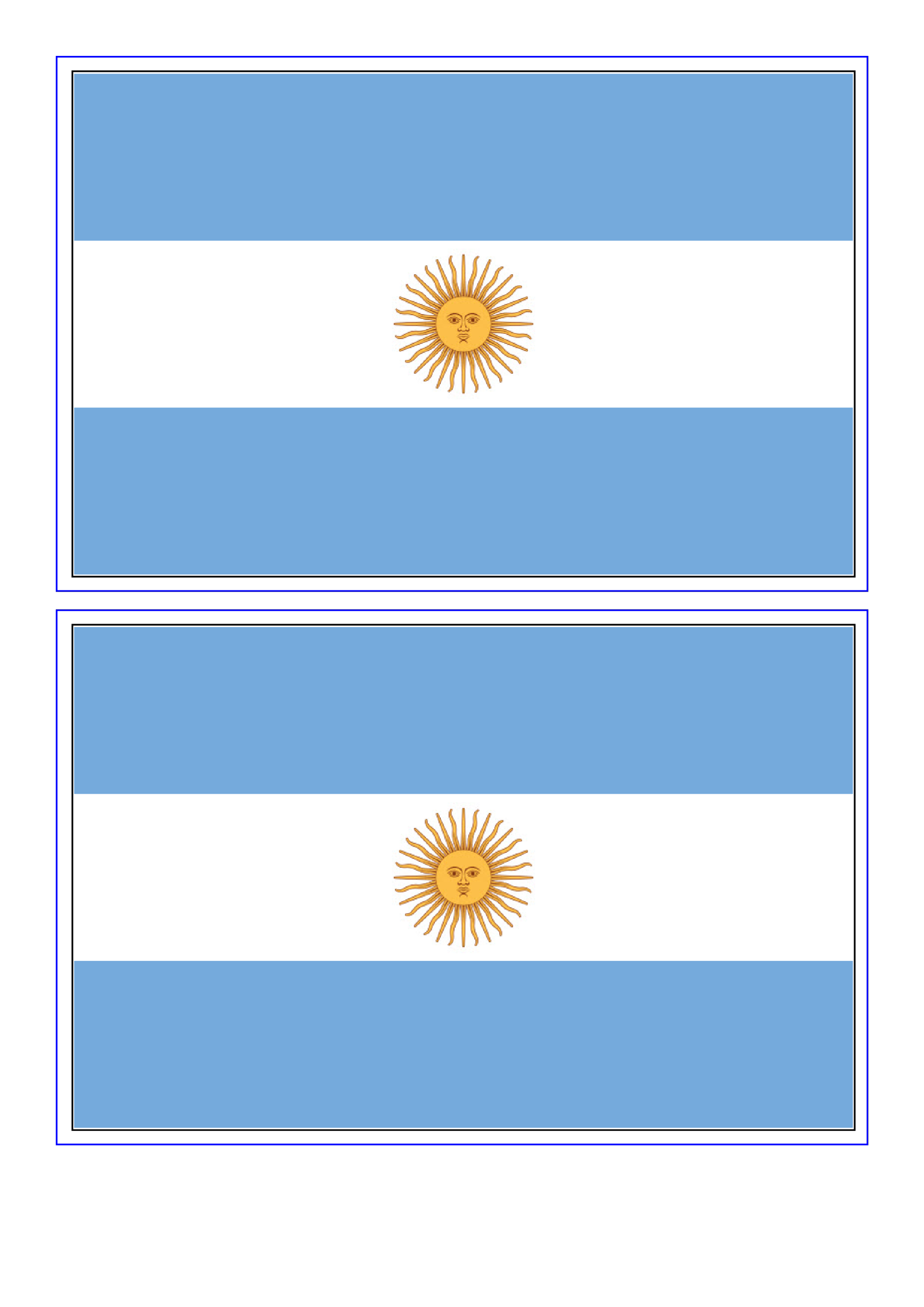 Argentina Flag gratis en premium templates