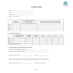template topic preview image Printable Claim Form