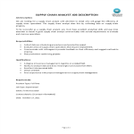 template topic preview image Supply Chain Analyst Job Description