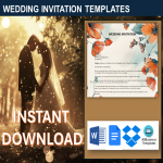 seitliches Bild neuestes Thema Wedding Invitation Templates
