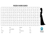 template topic preview image Word Search Frozen 2 with answers