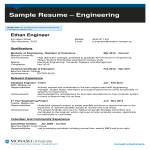 Sample Resume Format For Engineering Student gratis en premium templates