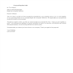 template topic preview image Rejection Letter sample