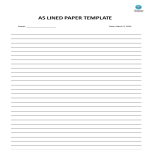 template preview imageA5 lined paper