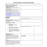 template topic preview image Standards Based Lesson Plan