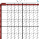 Printable Workout Log Excel sheet gratis en premium templates