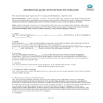 Residential lease agreement with option to purchase gratis en premium templates