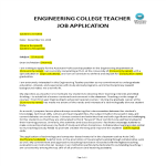 template topic preview image University Teacher job application