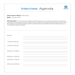 template topic preview image Interview Agenda by Student
