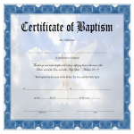 Baptism Certificate gratis en premium templates