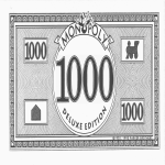template preview imagePrintable 1000 Bill Monopoly Money