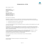 template topic preview image Employment Termination Letter template