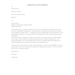 template topic preview image Resignation Letter Nursing Job