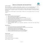 template topic preview image Medical Manager Job Description
