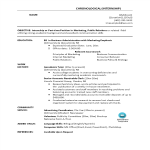 template topic preview image Internship Chronological Resume