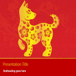 template topic preview image Chinese New Year Dog 2018 Presentation