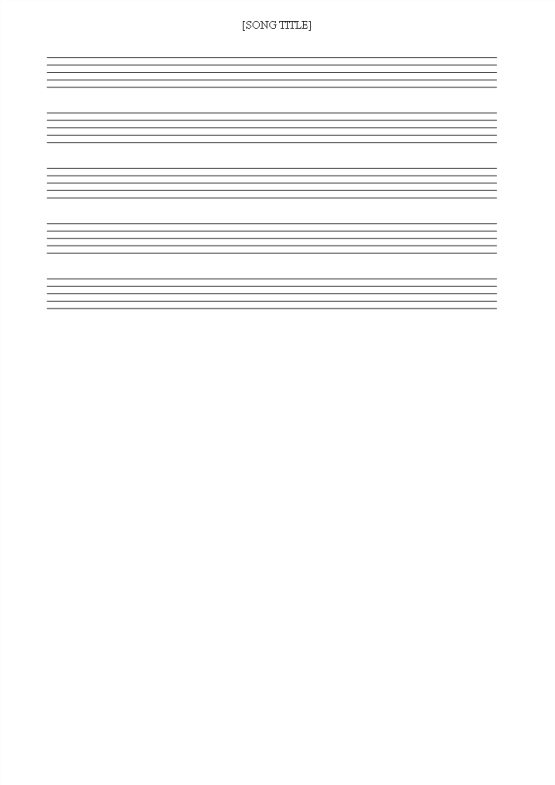 Free printable Music Staff Sheet 10 lines gratis en premium templates