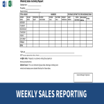 Weekly Activity Sales Report gratis en premium templates