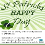 template topic preview image Saint Patrick's day Invitations