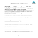 template topic preview image Pre-Divorce Agreement