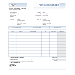 Purchase Order Invoice Excel template gratis en premium templates